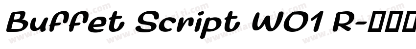 Buffet Script W01 R字体转换